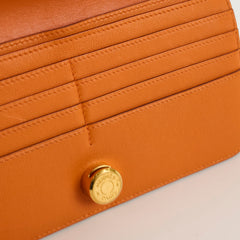 Hermès Dogon Wallet Orange M Square