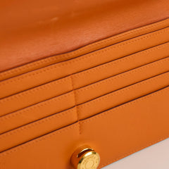 Hermès Dogon Wallet Orange M Square