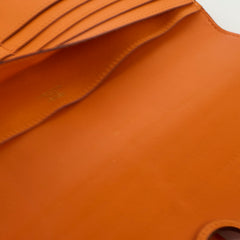 Hermès Dogon Wallet Orange M Square