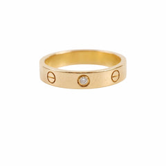 Cartier Love Ring 1 Diamond Rose Gold Size 58