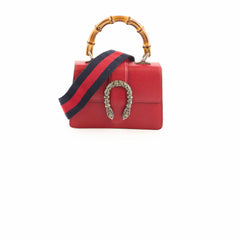 Gucci Bamboo Top Handle Red