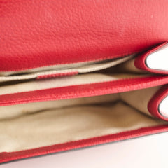 Gucci Bamboo Top Handle Red
