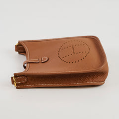 Hermes Evelyne TPM Mini Togo Gold GHW - K Stamp