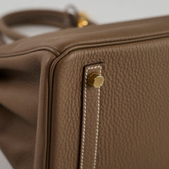 Hermès Birkin 30 Togo Etoupe GHW - A Stamp