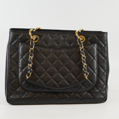 Chanel Caviar GST Grand Shopping Tote Black