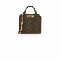 Chanel Label Click Shopping Tote Bag