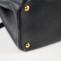 Prada Saffiano Galleria Tote Two Tone Black/White