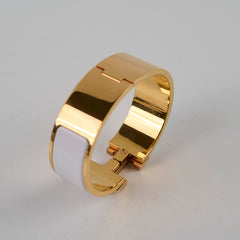 Hermes Clic H Bracelet Blanc 20mm GM