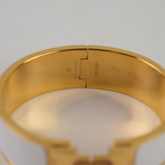 Hermes Clic H Bracelet Blanc 20mm GM