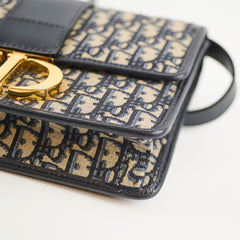 Dior Medium 30 Montaigne Navy Oblique