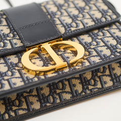 Dior Medium 30 Montaigne Navy Oblique