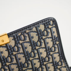 Dior Medium 30 Montaigne Navy Oblique