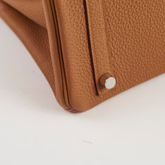 Hermès Birkin 25 Limited Edition Officer Gold/Ambre Togo PHW- C Stamp