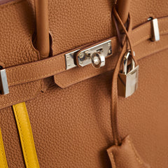 Hermès Birkin 25 Limited Edition Officer Gold/Ambre Togo PHW- C Stamp