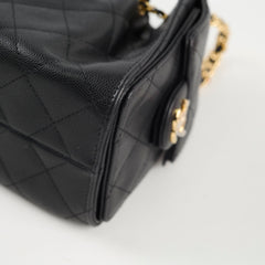 Chanel Mini 25 Black Caviar