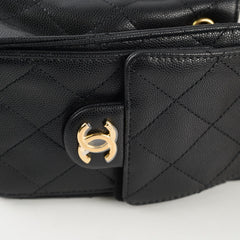 Chanel Mini 25 Black Caviar