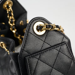 Chanel Mini 25 Black Caviar