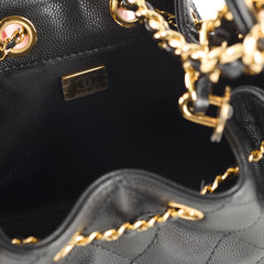 Chanel Mini 25 Black Caviar
