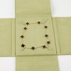 Van Cleef & Arpels 10 Motif Onyx Necklace 2024