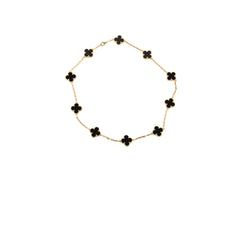 Van Cleef & Arpels 10 Motif Onyx Necklace 2024