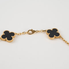 Van Cleef & Arpels 10 Motif Onyx Necklace 2024