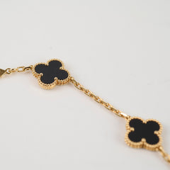 Van Cleef & Arpels 10 Motif Onyx Necklace 2024