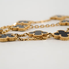Van Cleef & Arpels 10 Motif Onyx Necklace 2024