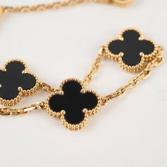 Van Cleef & Arpels 10 Motif Onyx Necklace 2024