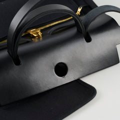 Hermes Herbag 31 Black GHW Z stamp
