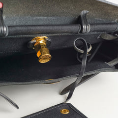 Hermes Herbag 31 Black GHW Z stamp