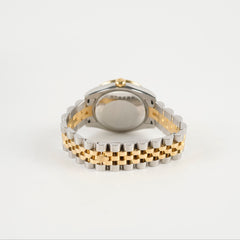Rolex 31mm Two Tone Datejust Diamond Bezel Watch