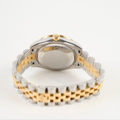 Rolex 31mm Two Tone Datejust Diamond Bezel Watch