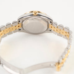 Rolex 31mm Two Tone Datejust Diamond Bezel Watch