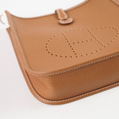 Hermes Mini Evelyne Gold PHW Zigzag Strap U Stamp