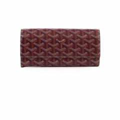 Goyard Varenne Burgundy Long Wallet
