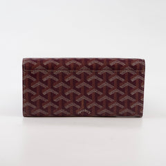 Goyard Varenne Burgundy Long Wallet