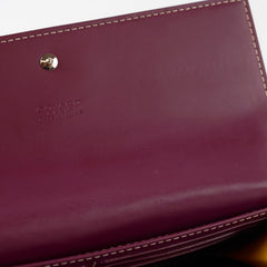 Goyard Varenne Burgundy Long Wallet