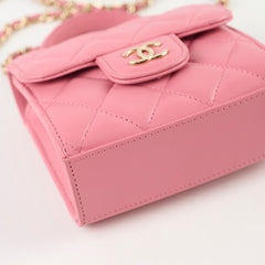 Chanel Mini Pink Top Handle Crossbody - Microchipped