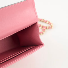 Chanel Mini Pink Top Handle Crossbody - Microchipped