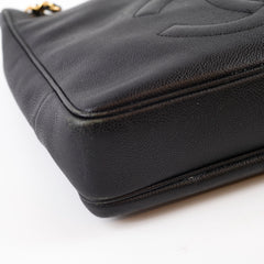 Chanel CC Front Pocket Tote Caviar Black 18k Gold