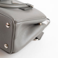 Prada Saffiano Galleria Mini Tote Grey