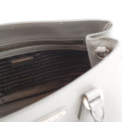 Prada Saffiano Galleria Mini Tote Grey