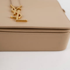 Saint Laurent Universite Flap Bag Beige