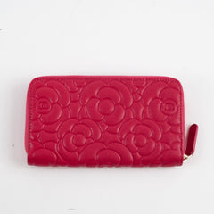 Chanel Camellia Wallet Pink Caviar