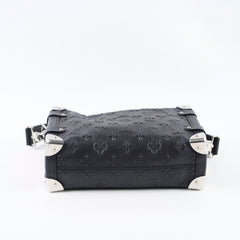 Louis Vuitton Side Trunk MM Black Leather