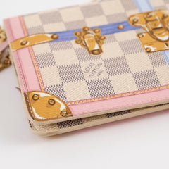 Louis Vuitton Pochette Trunk Wallet On Chain Damier Azur