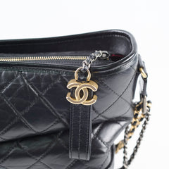 Chanel Medium Gabrielle Hobo Quilted Lambskin Black