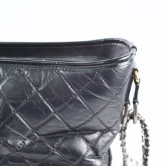 Chanel Medium Gabrielle Hobo Quilted Lambskin Black