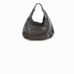 Bottega Veneta Black Intrecciato Hobo Bag