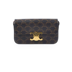 Celine Triomphe Shoulder Bag Brown